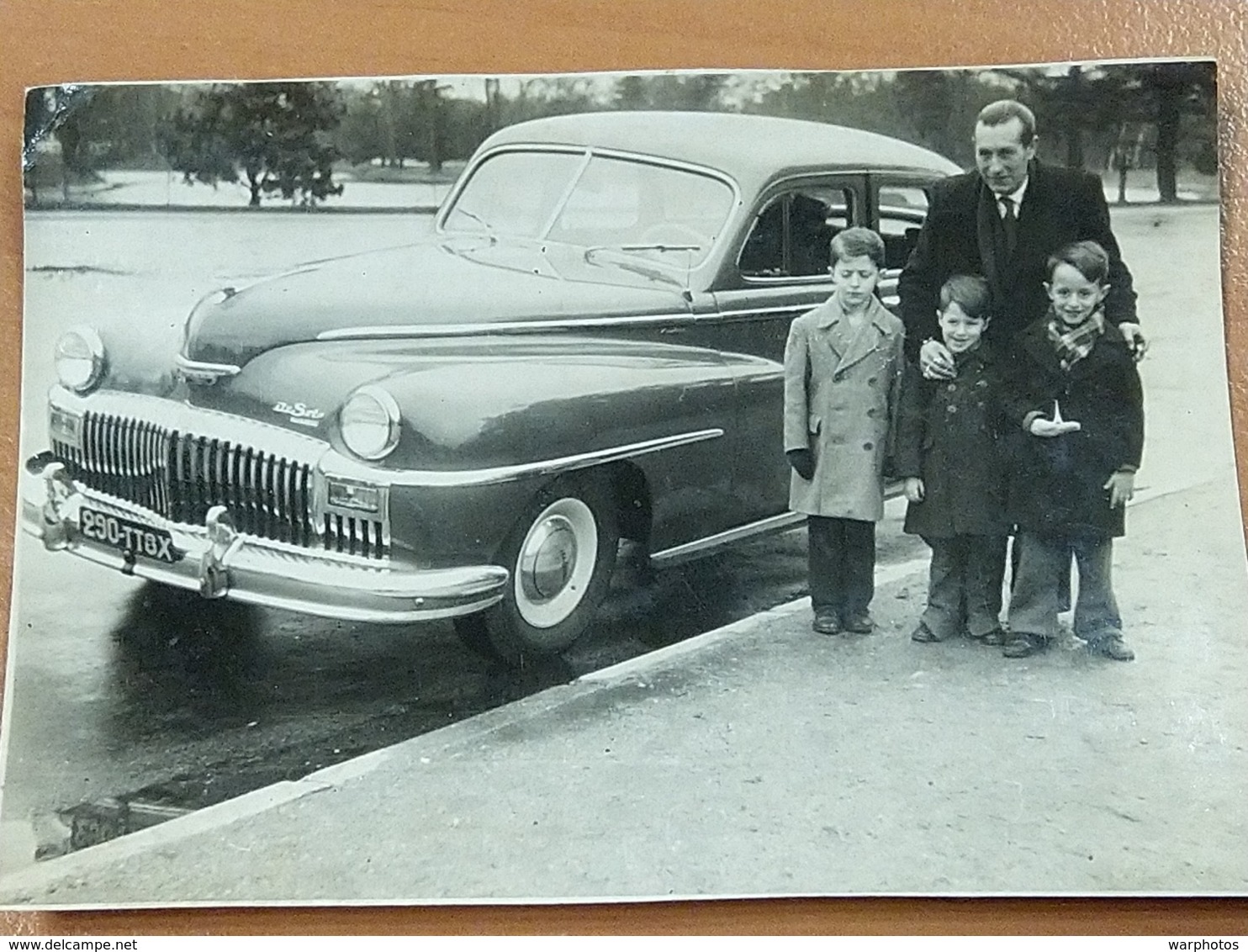 PHOTO ORIGINALE _ VINTAGE SNAPSHOT : DE SOTO S-11c _ 1948 _ AUTOMOBILE _ SCENE De VIE - Automobile