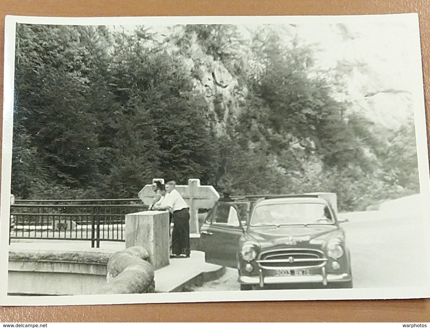 PHOTO ORIGINALE _ VINTAGE SNAPSHOT : PEUGEOT 403 Dpt 78 _ AUTOMOBILE _ SCENE De VIE - Automobile