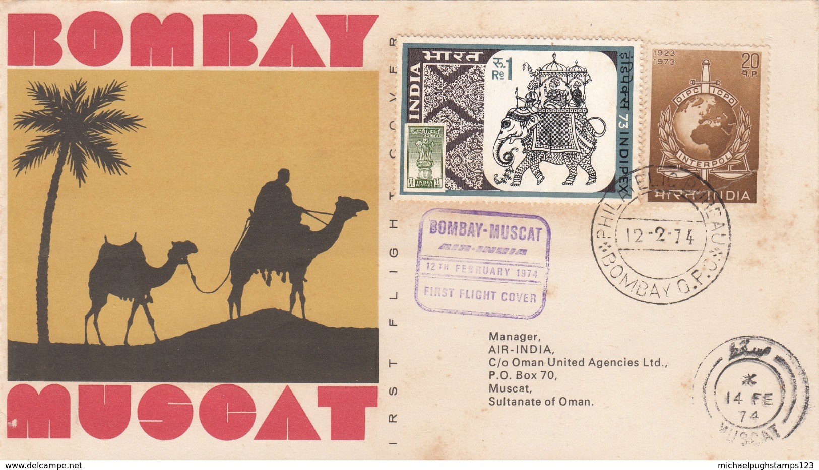 India / Airmail / Qatar / Muscat / Iraq / Saudi Arabia - Other & Unclassified