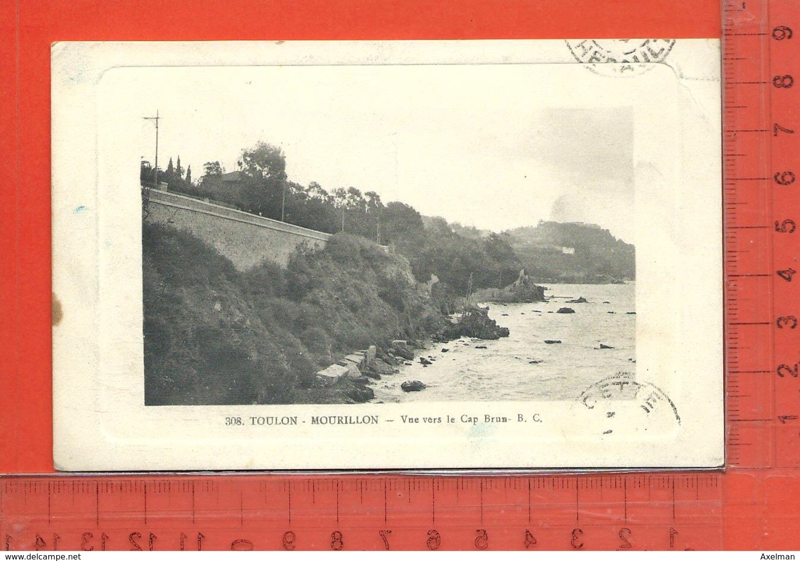 TOULON : Mourillon, Vue Vers Le Cap Brun, Carte " Cuvette " - Toulon