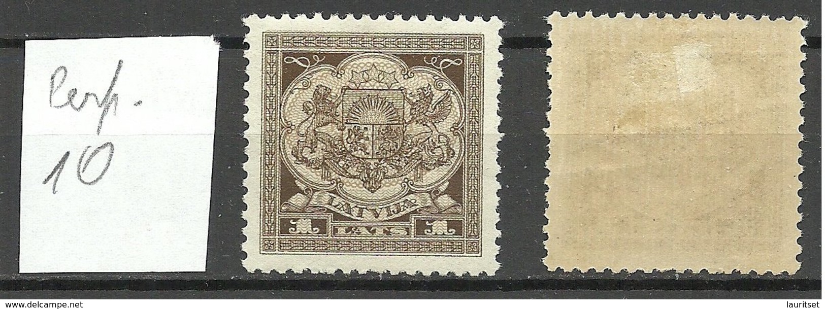 LETTLAND Latvia 1923 Michel 98 Perf 10 * - Lettland