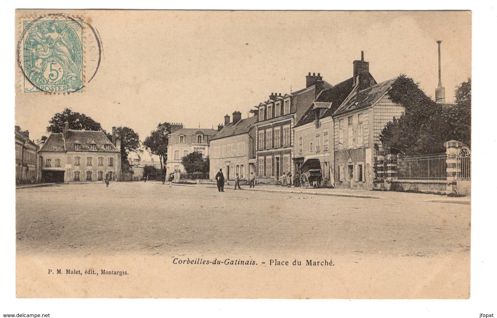 45 LOIRET - CORBEILLES DU GATINAIS Place Du Marché - Autres & Non Classés