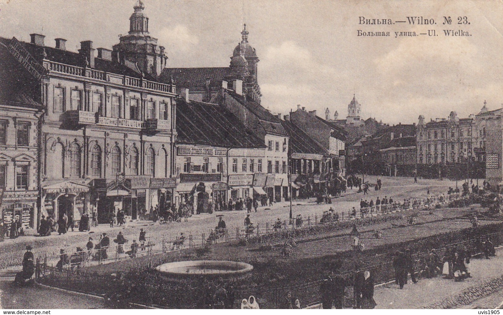 Wilno.Vilnius.Wielka Street. - Lituania