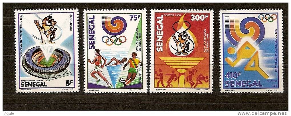 Senegal 1988 Yvertn° 768-71 *** MNH Cote 7,50  Euro Sport  Seoul 1988 - Sénégal (1960-...)