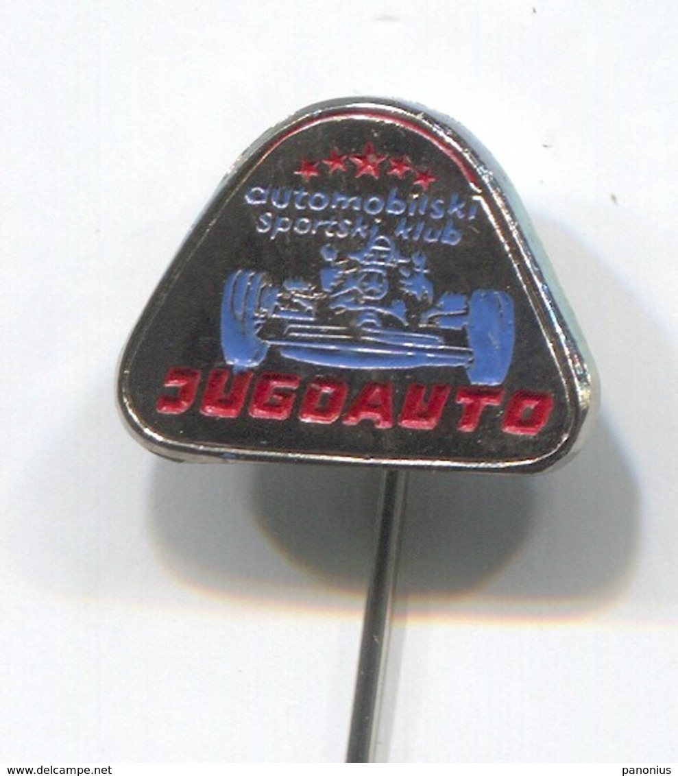 JUGOAUTO Ex Yugoslavia - Sport Club, Rallye Race, Car, Auto, Automotive, Vintage Pin, Badge, Abzeichen - Rally