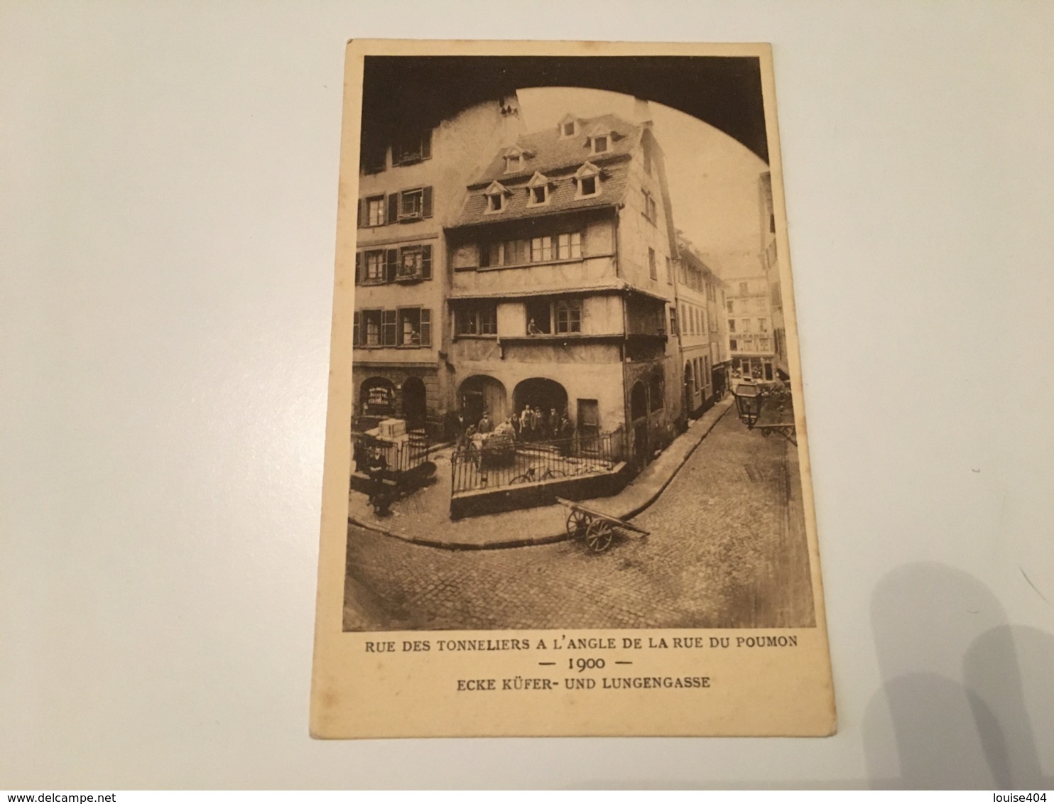 AZ - 26 - Le STRASBOURG Disparu - Rue Des Tonneliers à L'angle De La Rue Du Poumon 1900 - Strasbourg