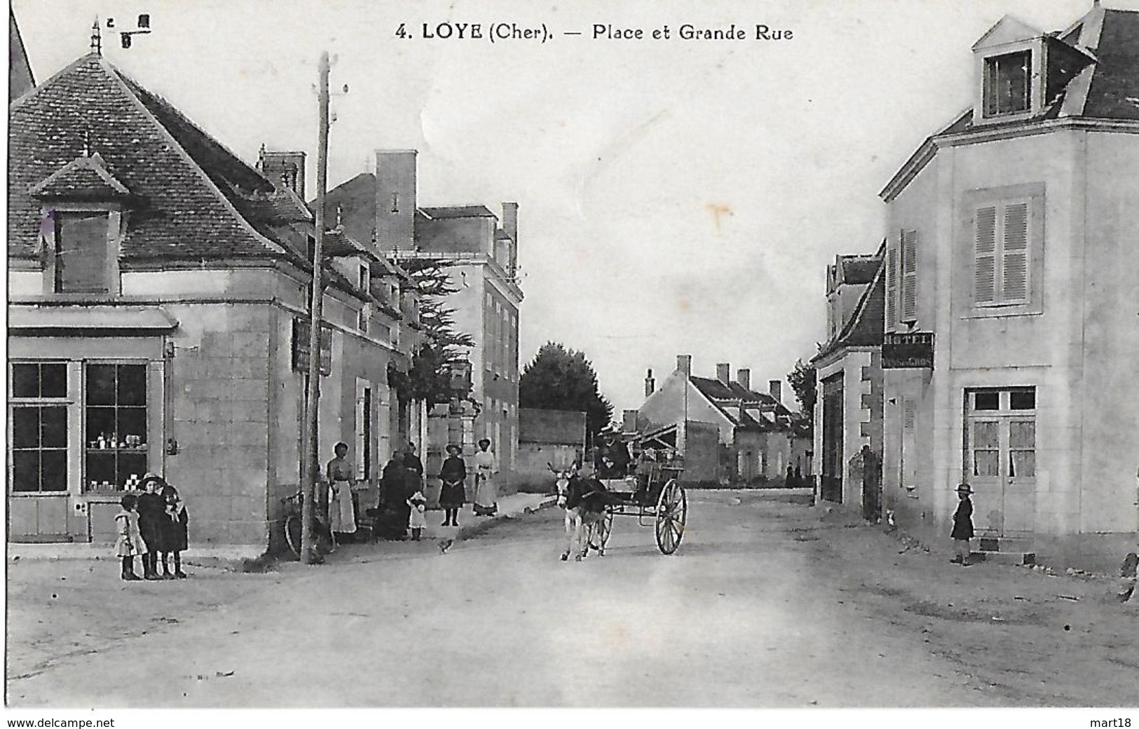 Carte Postale - LOYE ( 18 Cher ) - Place Et Grande Rue - 1910 - - Autres & Non Classés