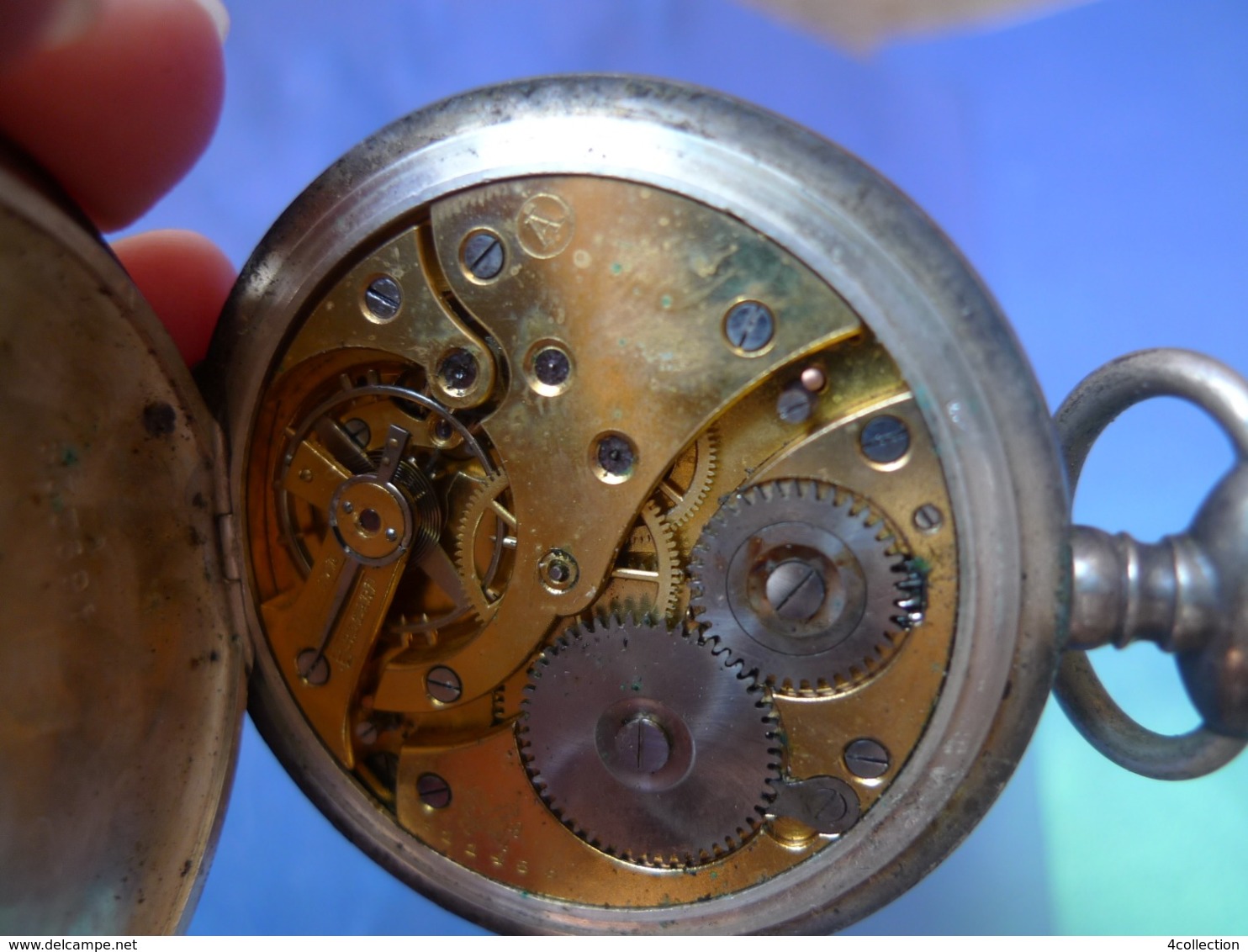 Antique BOREL FILS 15 Rubis Original Silver Pocket Watch #469228 Switzerland For Russia Empire - Montres Anciennes