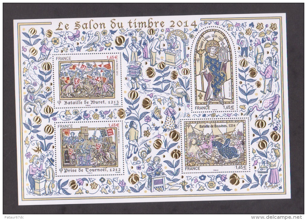 FRANCE / 2014 / Y&T BF N° 135 ** (Feuillet "Salon Du Timbre 2014 - Histoire De France") X 1 - Mint/Hinged