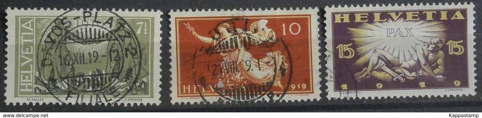 Svizzera.Set.3V. Trattato Di Pace Usati  (Set,2016/5 - Used Stamps