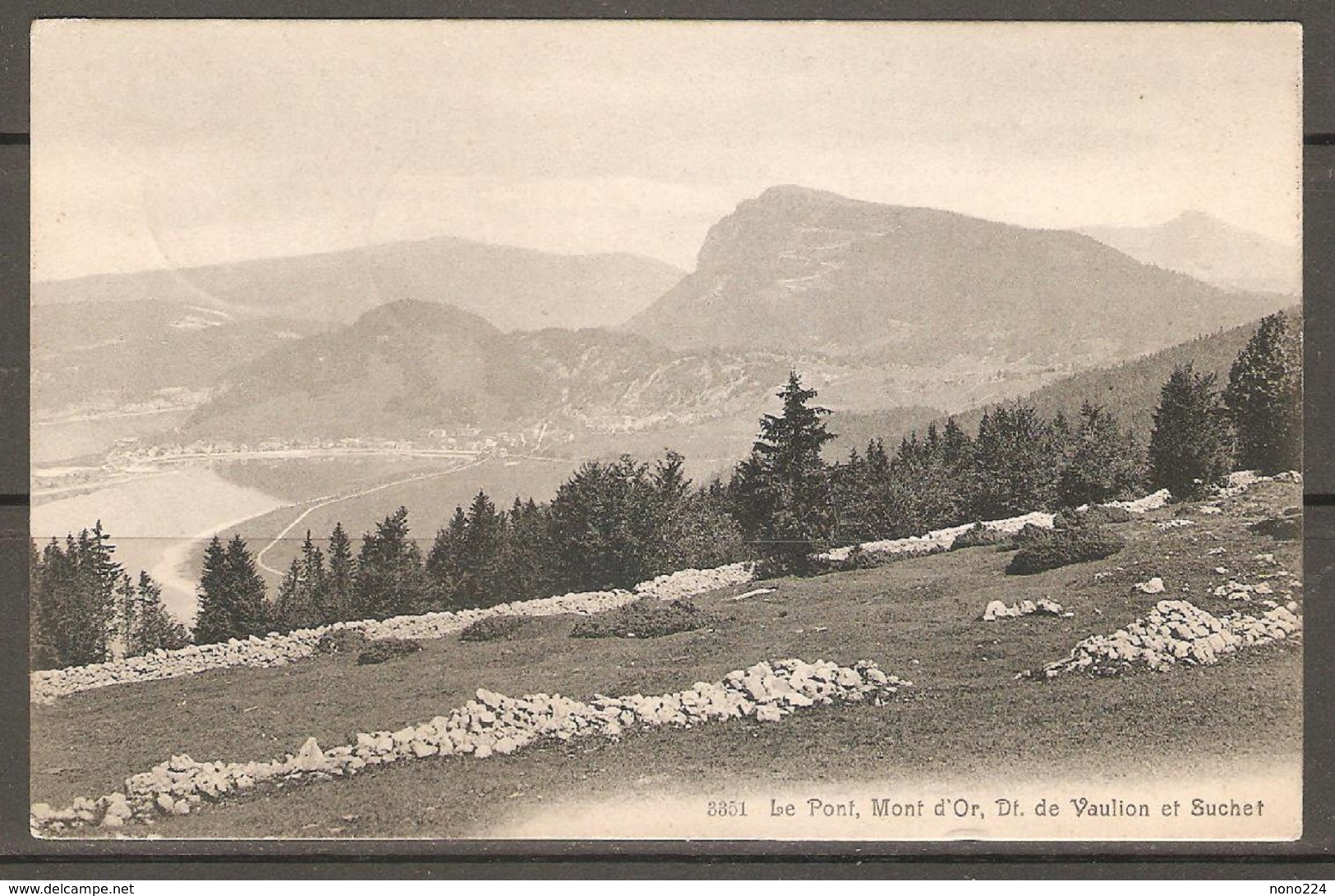 Carte P De 1908 ( Le Pont / Mont D'Or / Dent De Vaulion ) - Vaulion