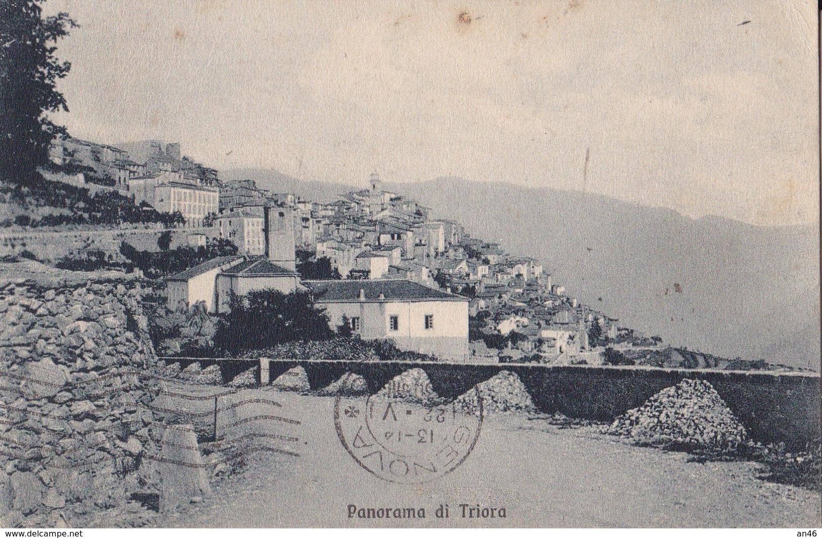 TRIORA PANORAMA  VG AUTENTICA 100% - Imperia