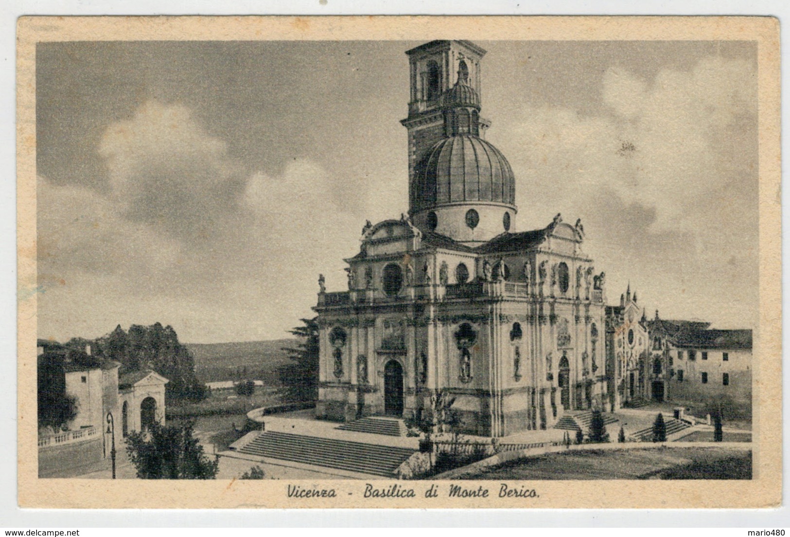 C.P. PICCOLA    VICENZA   BASILICA  DI  MONTE  BERICO        2 SCAN  (VIAGGIATA) - Vicenza