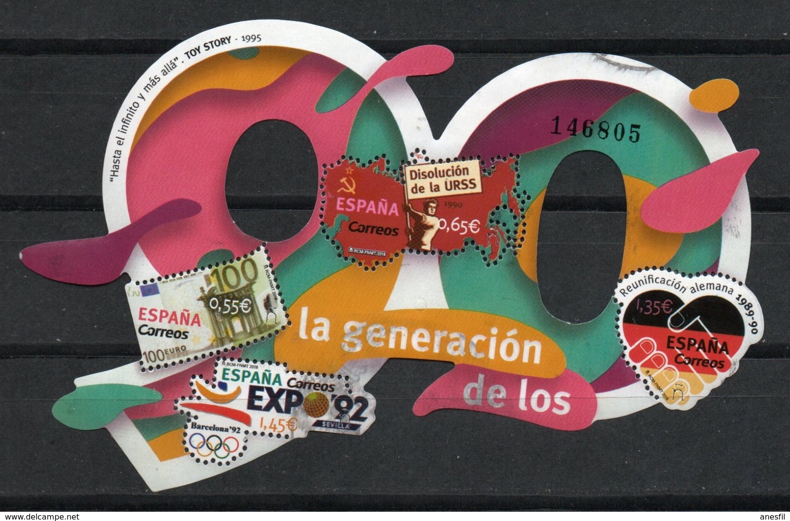España. 2018. La Generación De Los 90. HB. - Used Stamps