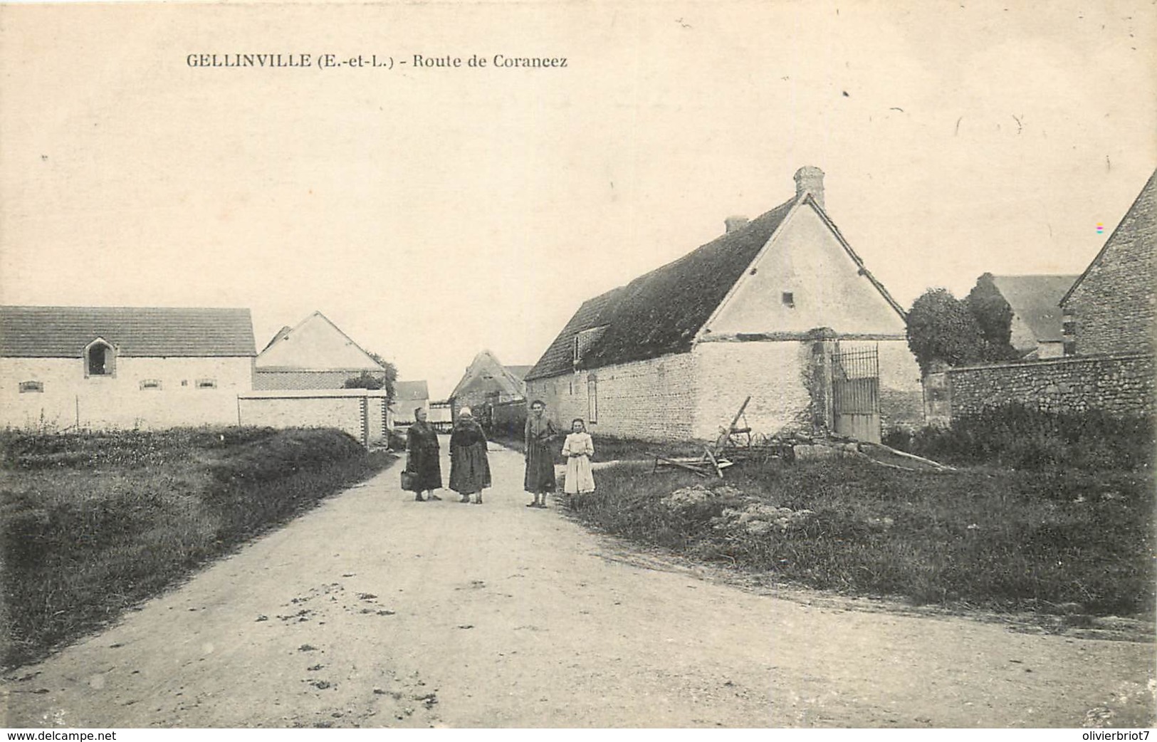 France - 28 - Gellinville - Route De Corancez , Près De Chartres , Nogent-le-Phaye , Le Coudray , Morancez - Autres & Non Classés