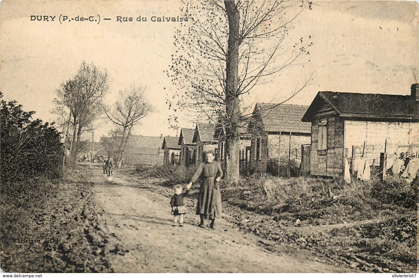 France - 62 - Dury - Rue Du Calvaire , Près De Étaing , Lécluse , Récourt , Haucourt , Villers-lès-Cagnicourt ,Saudemont - Autres & Non Classés