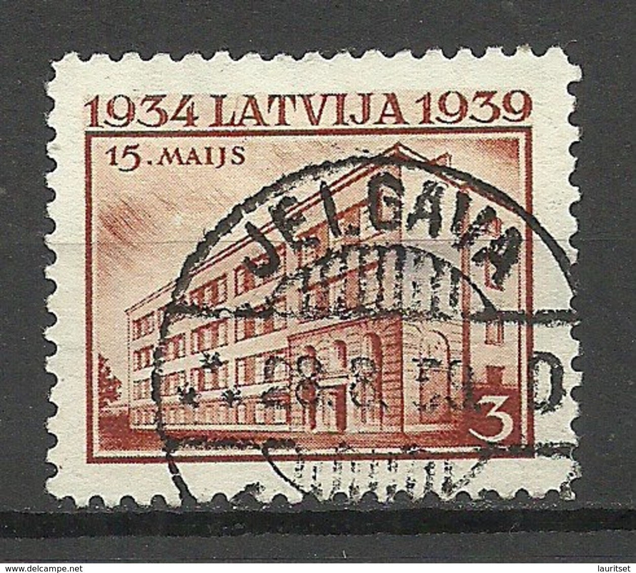 LETTLAND Latvia 1939 Michel 271 O JELGAVA Nice Cancel - Lettonia