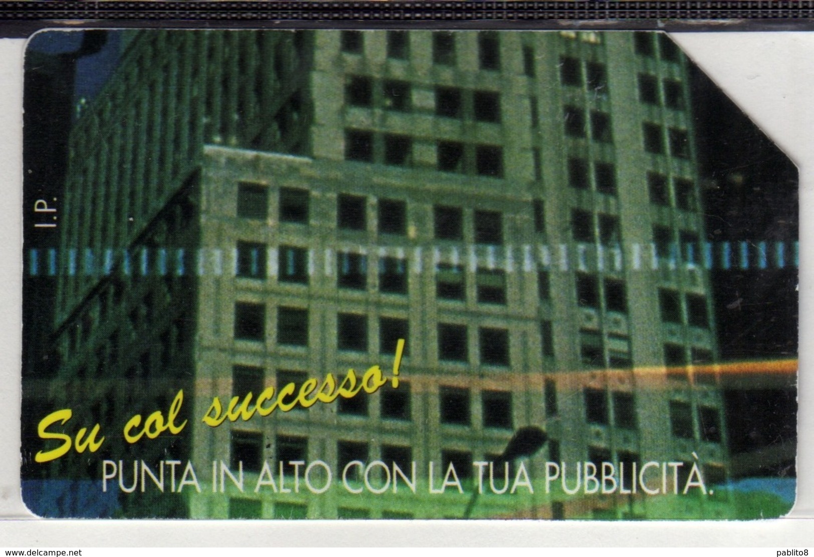 ITALIA ITALY SCHEDA TELEFONICA CARTA DI CREDITO TELECOM SU COL SUCCESSO PUNTA IN ALTO PUBBLICITÀ USATA USED LIRE 10000 - Public Practical Advertising