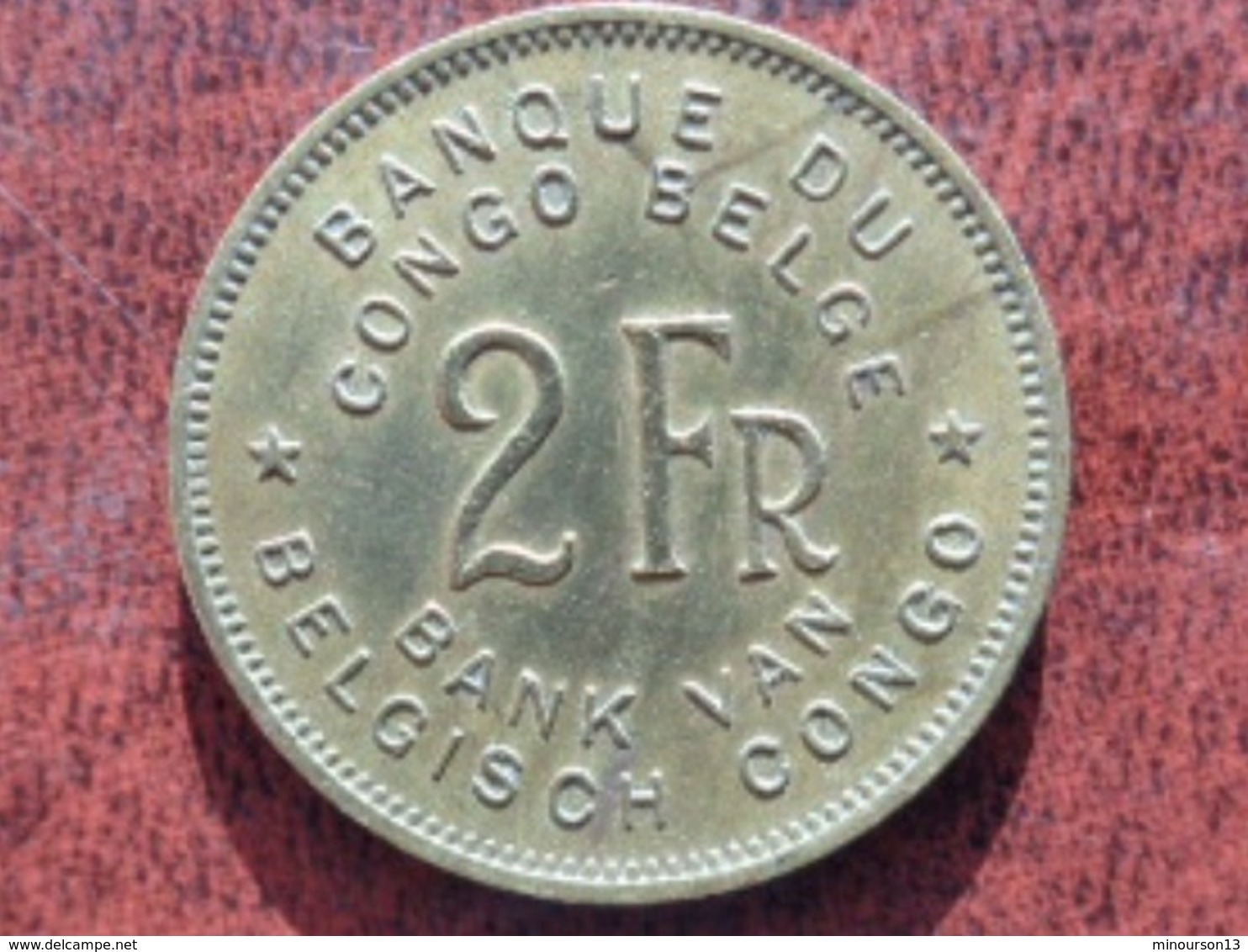 CONGO BELGE : 2 FRANCS ELEPHANT 1946 - 1945-1951: Regencia