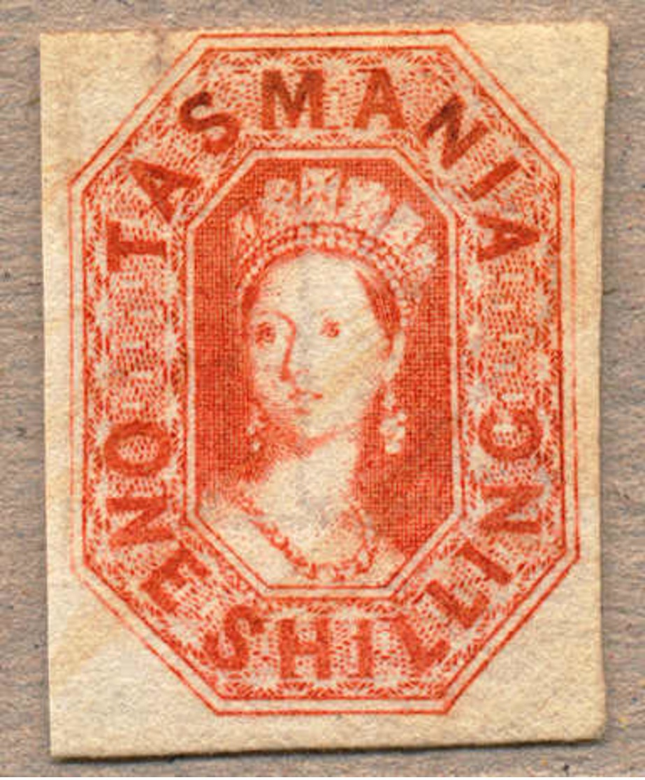 (*) 1858, 1 S. Vermillion, Unused Without Gum, Wmk 12, Imperf., Good To Ample Margins On Three Sides, Very Attractive An - Sonstige & Ohne Zuordnung