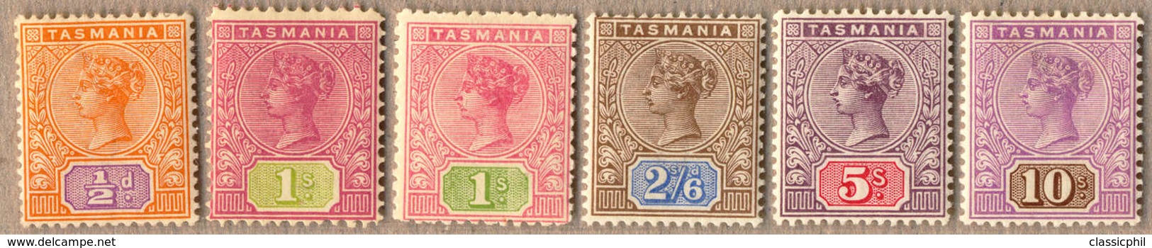 * 1892-1903, 1/2 S. To 10 S., All MH, Exceedingly Fresh And Attractive, Rich Colours, F-XF!. Estimate 400€. - Sonstige & Ohne Zuordnung