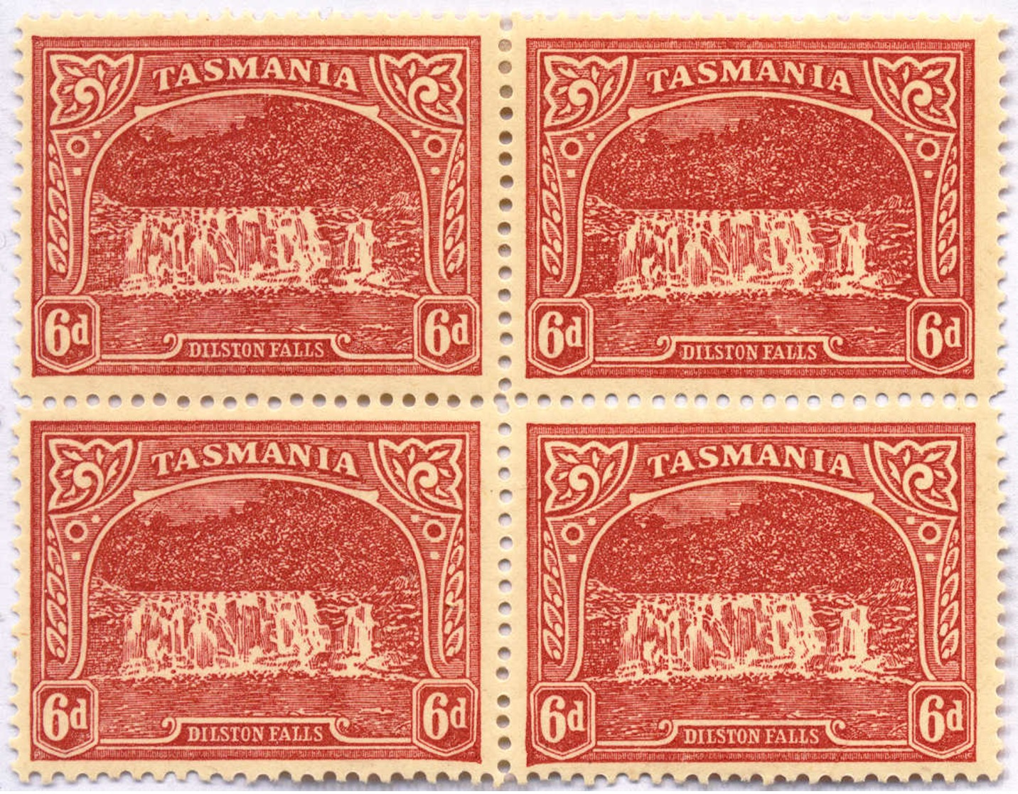 **/*/bof 1905, 6d., Carmine-lake, Block Of (4), Wmk Vertical Inverted, Top (2) MH, Bottom (2) MNH, VF!. Estimate 800€. - Sonstige & Ohne Zuordnung