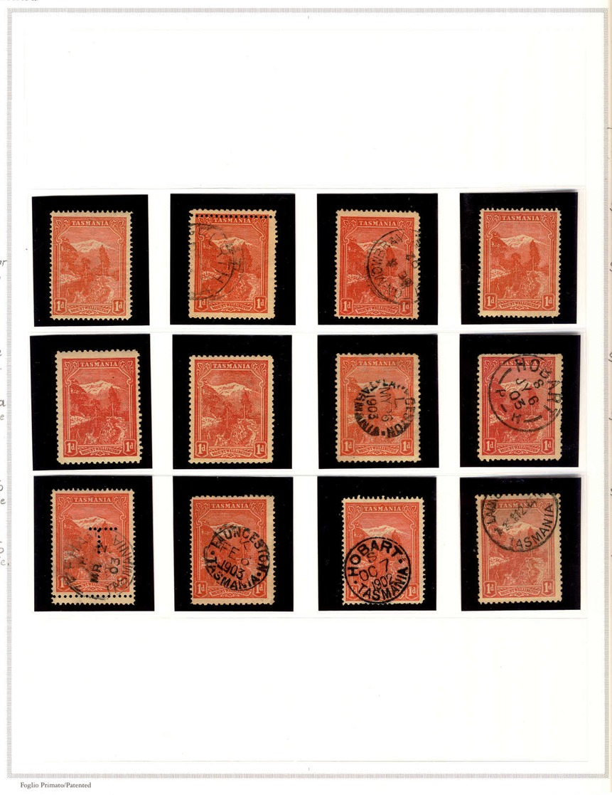 */o 1902, Collection Of (12) Used And Unused (MH) Singles On 1 Album Page, Showing Wmk Varieties, Perforation Varieties  - Sonstige & Ohne Zuordnung