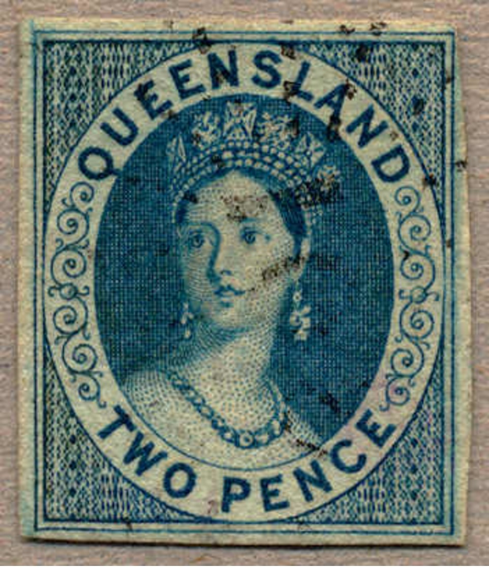 O 1860, 2 D., Blue, Used, Good To Large Margins/clear At Upper Right, Very Fresh And Fine, Cert. Hunziker, F-VF!. Estima - Sonstige & Ohne Zuordnung