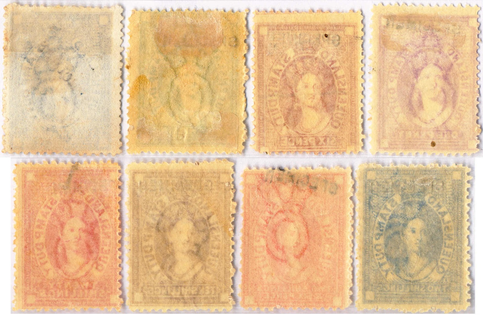 */(*) 1871-72, 1 D. - 20 Sh., Full Set With SPECIMEN Overprint, (2) NG, (6) MH, F - XF!. Estimate 1.400€. - Sonstige & Ohne Zuordnung