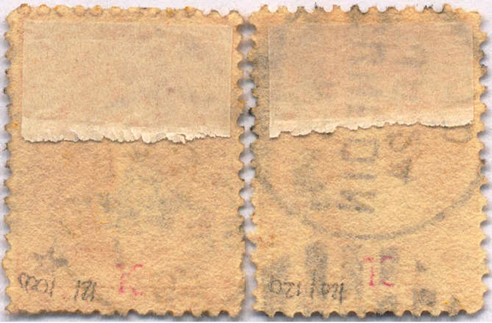 O 1865, 4 D., Yellow, Orange, (2), Two Shades, VF - XF!. Estimate 1.400€. - Sonstige & Ohne Zuordnung