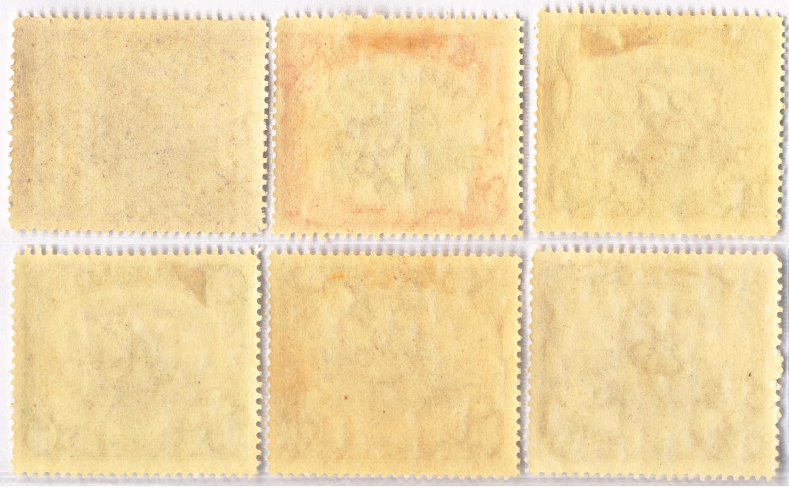 * 1901, 1/2 D. - 6 D., Set Of (6), MH, VF - XF!. Estimate 220€. - Papua-Neuguinea