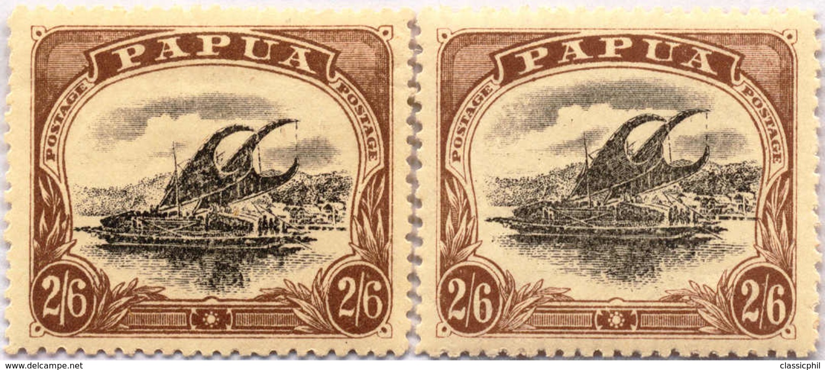 * 1910, 2 Sh. 6 D., (2), Black And Brown, MH, VF!. Estimate 200€. - Papua-Neuguinea
