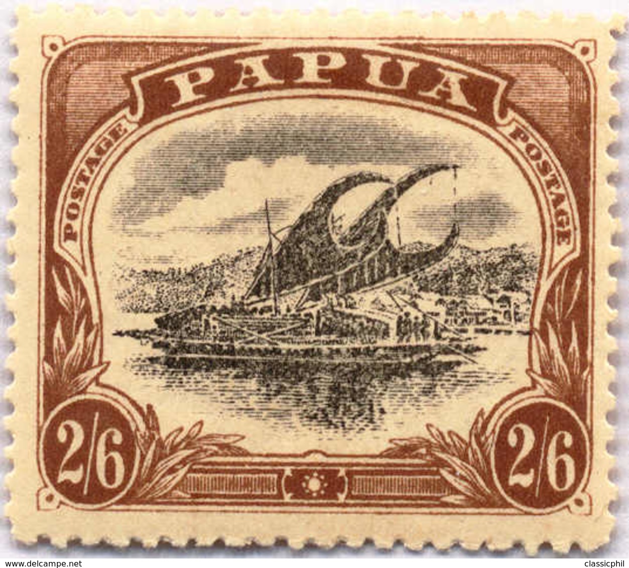 * 1910, 2 Sh. 6 D., Black And Brown, Inverted Wmk., MH, F - VF!. Estimate 500€. - Papua-Neuguinea