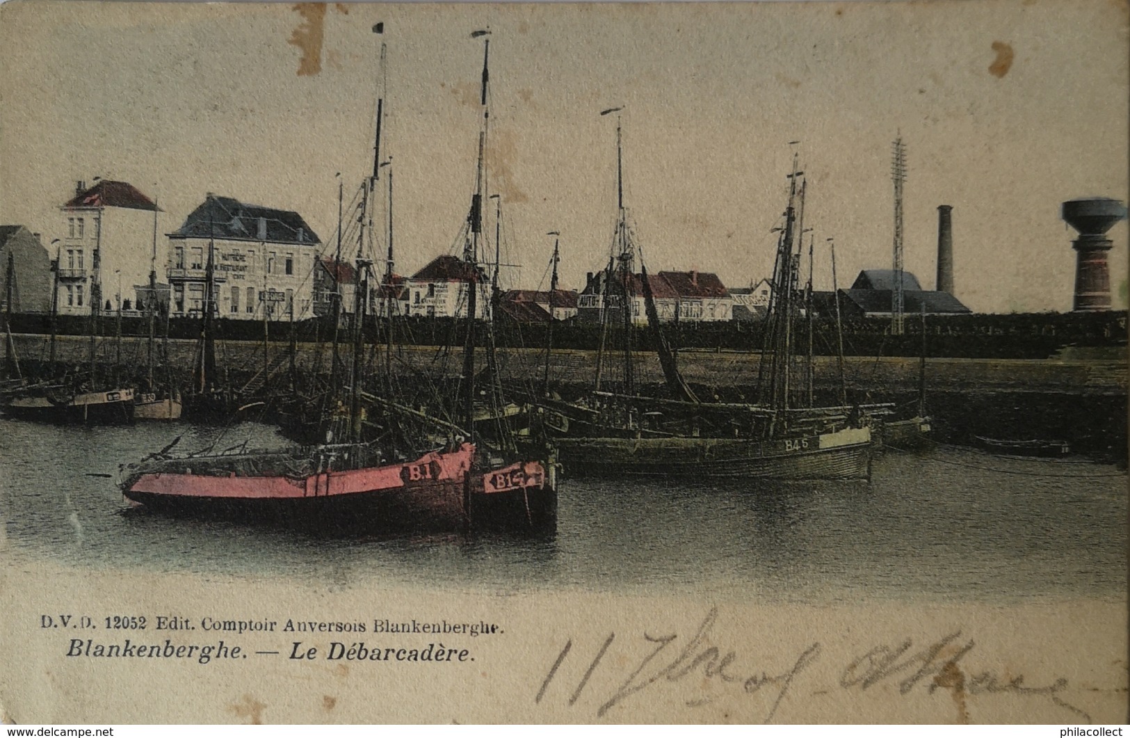 Blankenberge - Blankenberghe // Le Debarcadere (gekleurd) /zeldzaam - Blankenberge