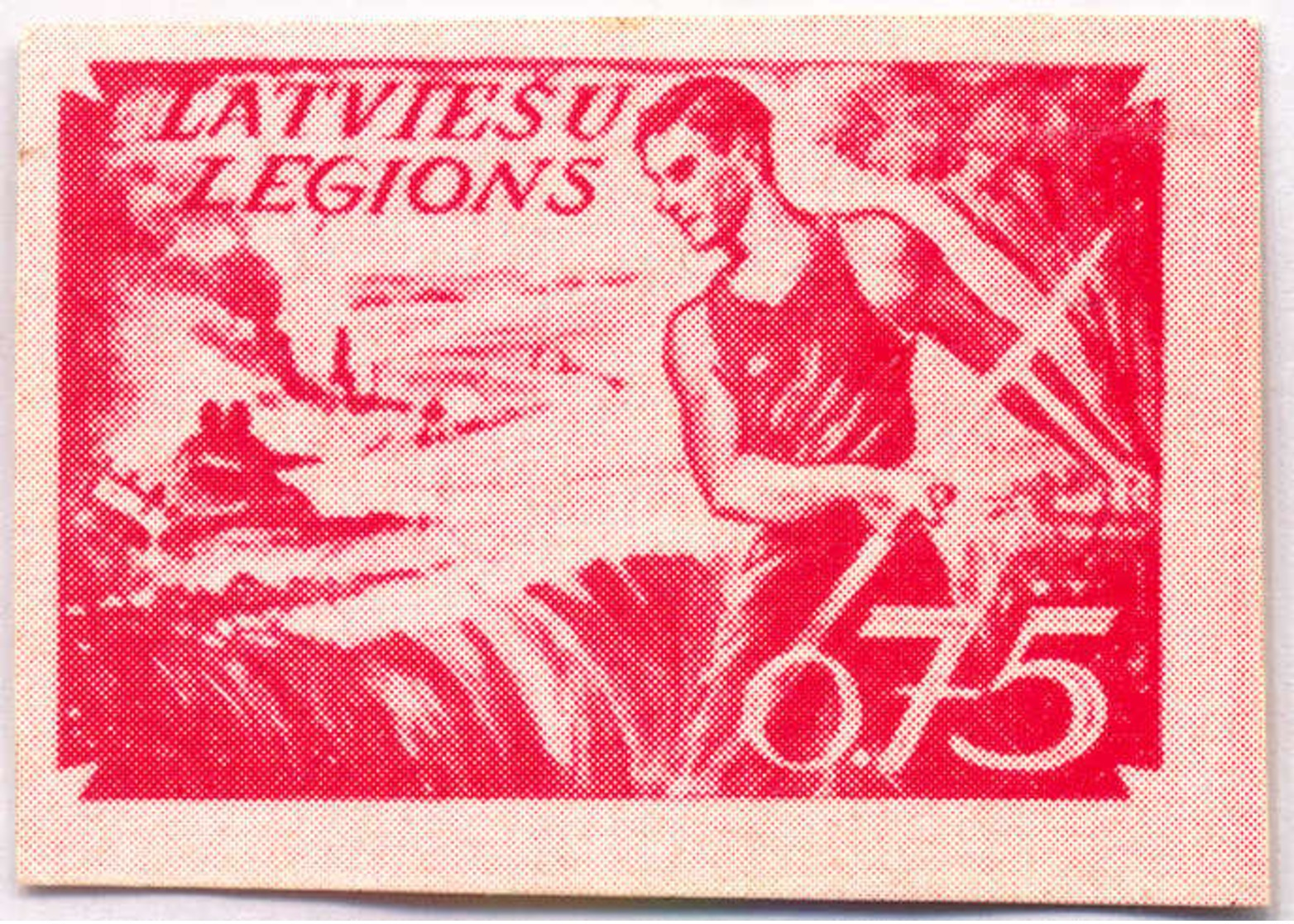 1944/45, 0,75 M., Red, SS - Division Proof, Extremely Rare, NG, VF!. Estimate 3.000€. - Andere & Zonder Classificatie