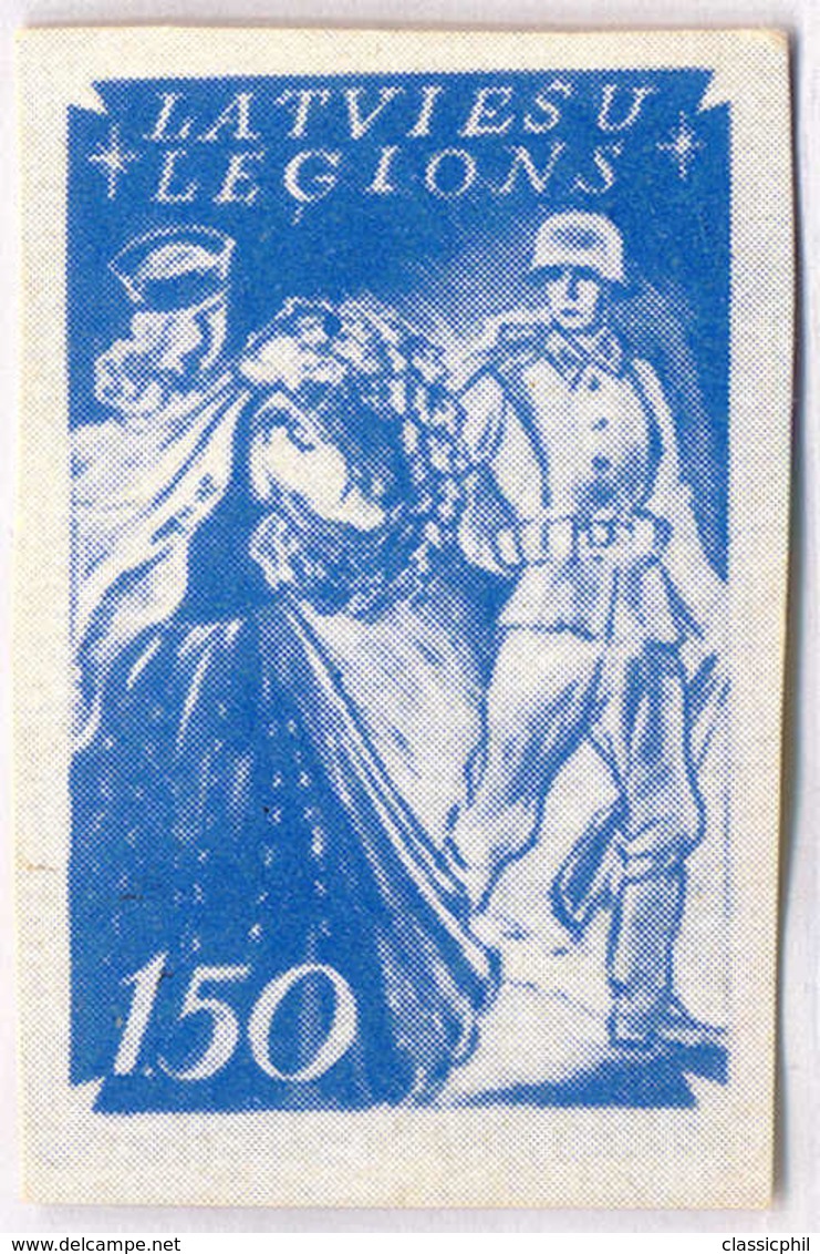 1944/45, 1,50 M., Blue, SS - Division Proof, Extremely Rare, NG, VF! . Estimate 2.000€. - Andere & Zonder Classificatie