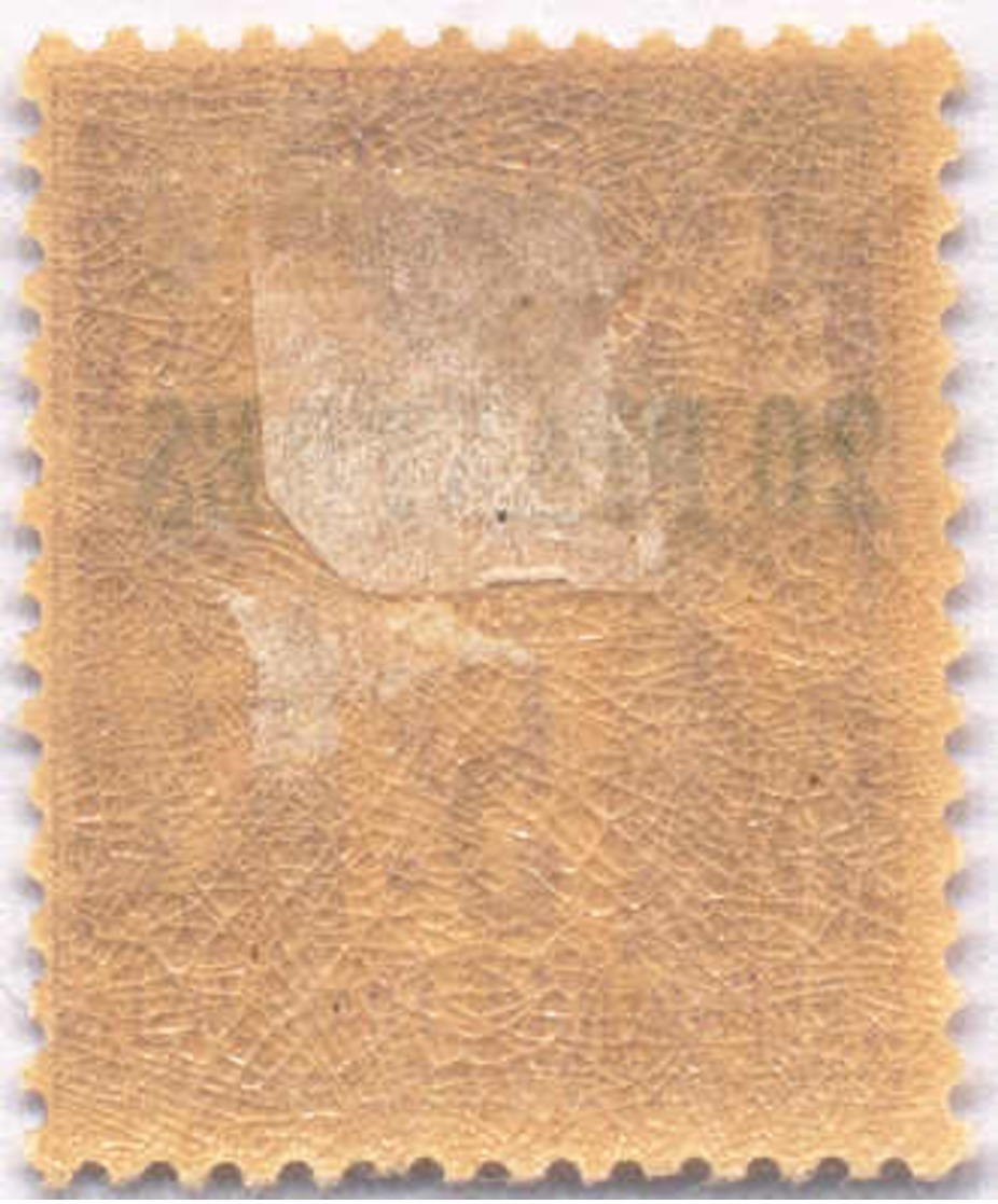 1890, 20 Pi On 5 F., Lilac, MH, F - VF!. Estimate 150€. - Sonstige & Ohne Zuordnung