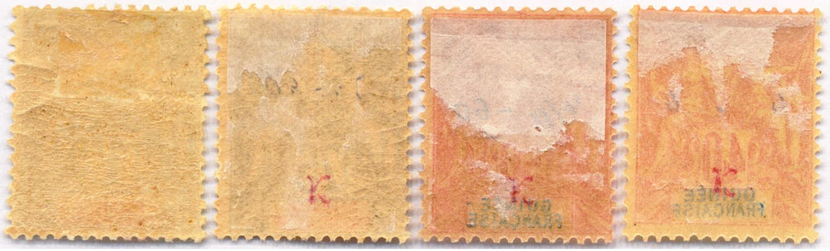 1892, 40 C. - 1 F., Lot Of (4), MH, F - VF!. Estimate 300€. - Andere & Zonder Classificatie