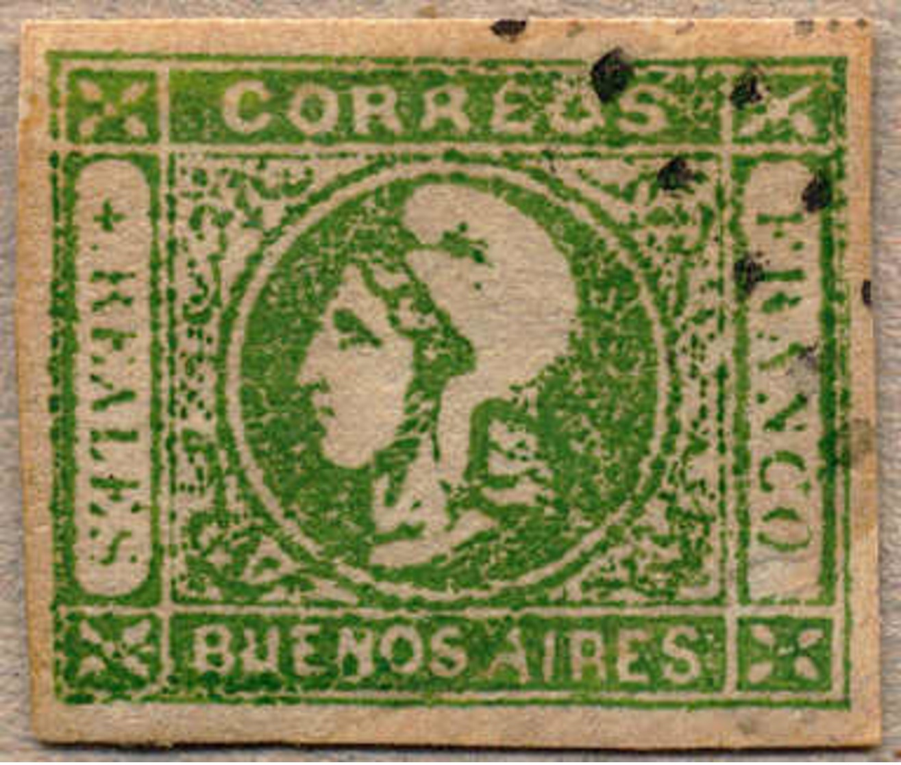 1859, 4 R., Green, With Cancel, Good Margins, VF!. Estimate 120€. - Sonstige & Ohne Zuordnung