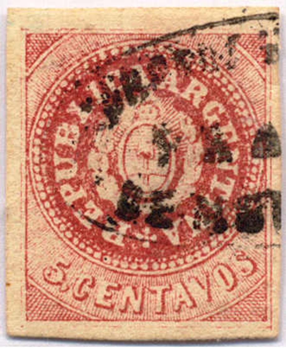1864, 5 C., Brick Red, Narrow "C", Used, VF - XF!. Estimate 400€. - Sonstige & Ohne Zuordnung