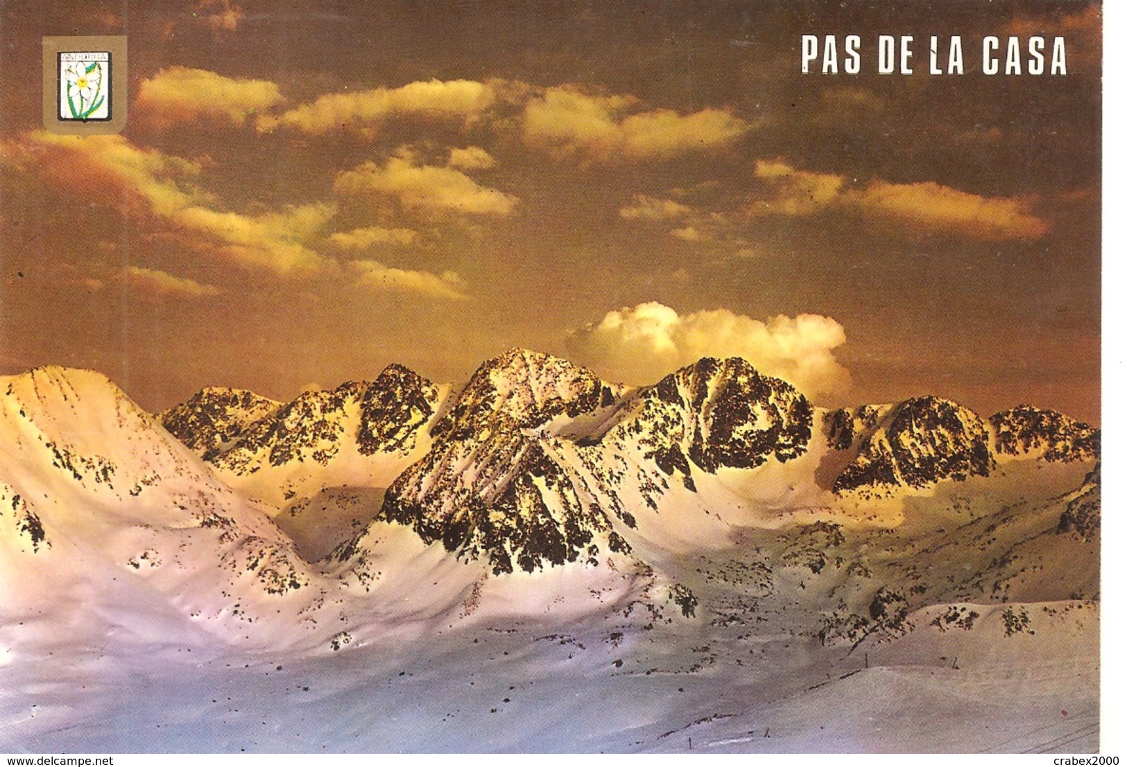 Y&T N°343  PAS DE LA CASE  Vers   FRANCE  1986 - Storia Postale