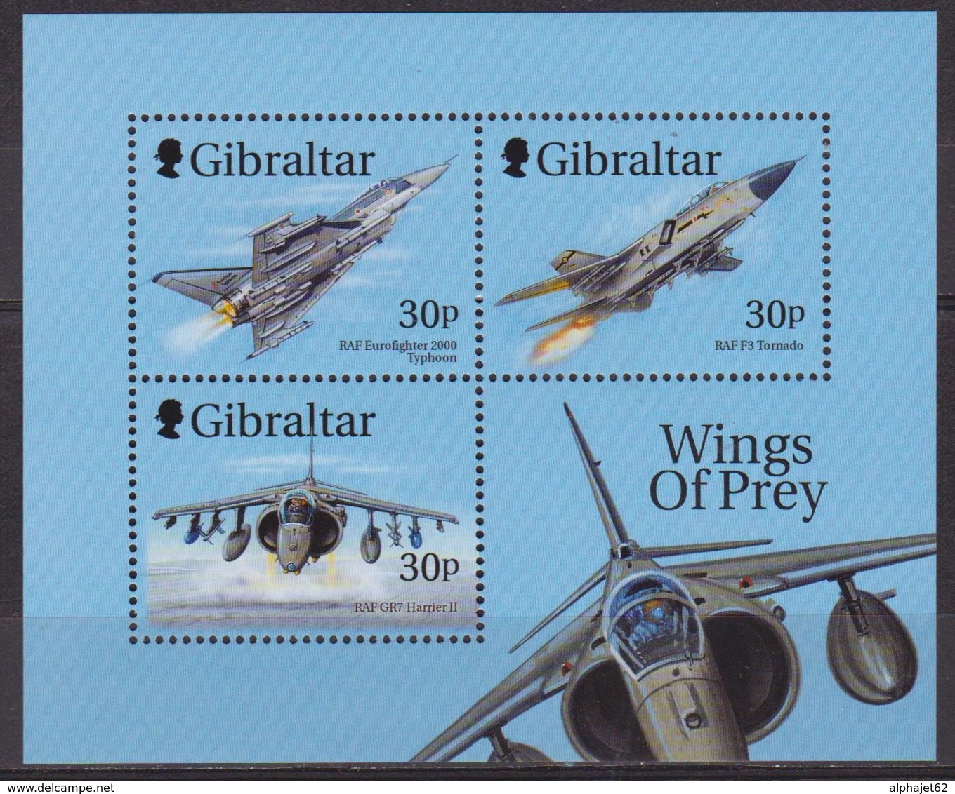 Aviation - GIBRALTAR - Avions De La Royal Air Force - BF N° 36 ** - 1999 - Gibraltar