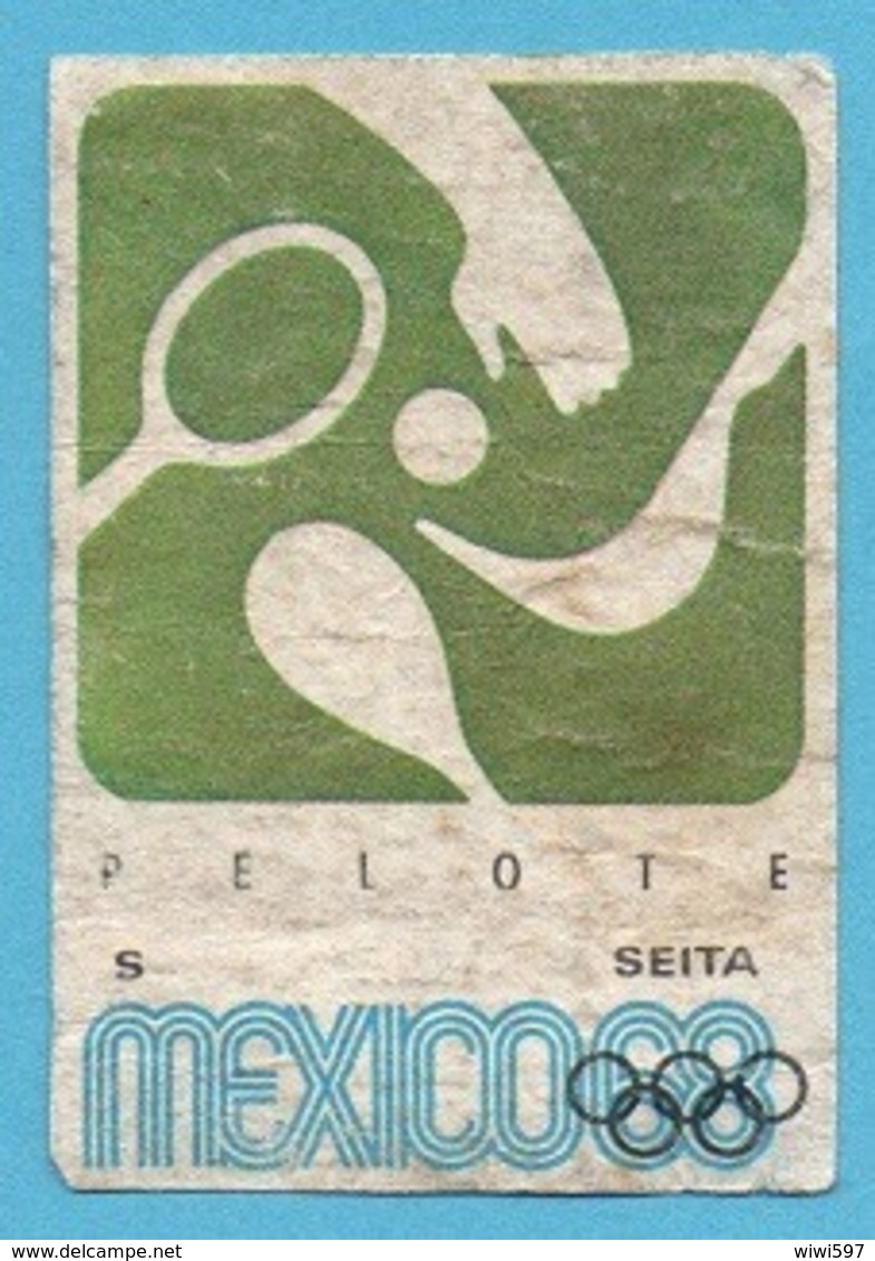 ETIQUETTE DE BOITE D'ALLUMETTES - JEUX OLYMPIQUES MEXICO 1968 PELOTE - Boites D'allumettes - Etiquettes