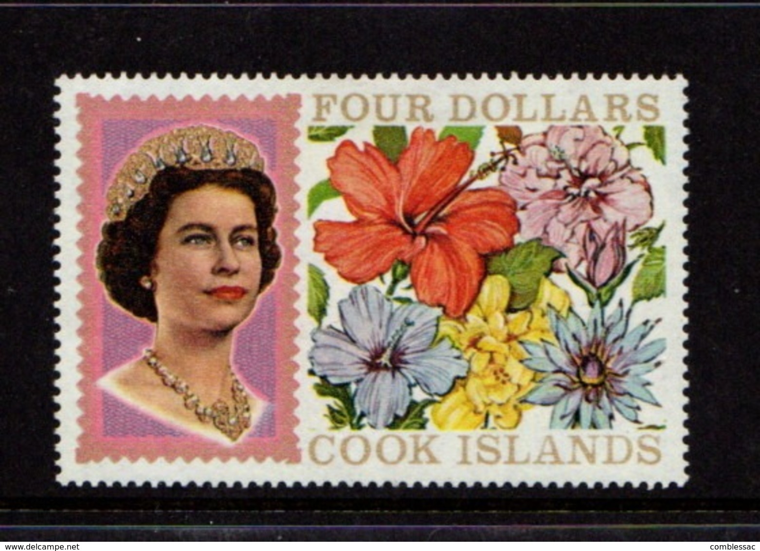 COOK  ISLANDS    1967    $4  Multicoloured    MH - Cook Islands