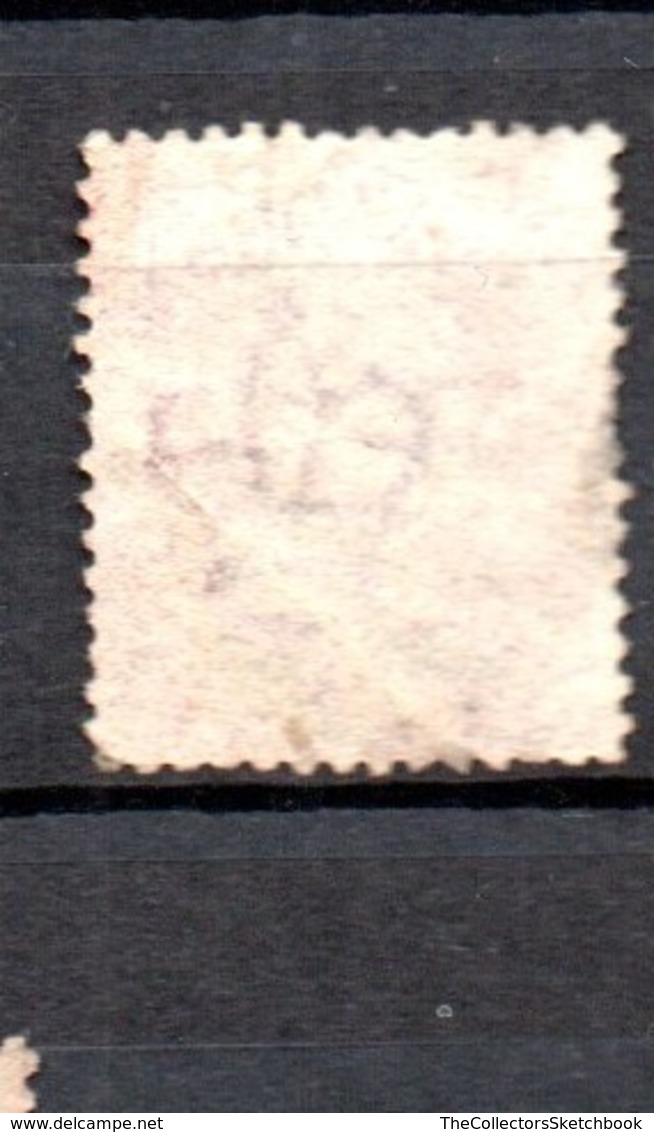 GB Victoria Line Engraved   1 1/2d  Lake Creased Short Perfs - Oblitérés