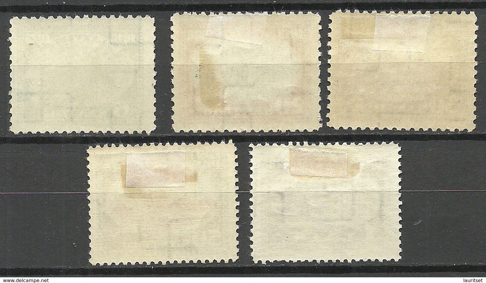 LETTLAND Latvia 1928 = 5 Werte V. Satz Michel 132 - 137 MNH/MH - Lettland