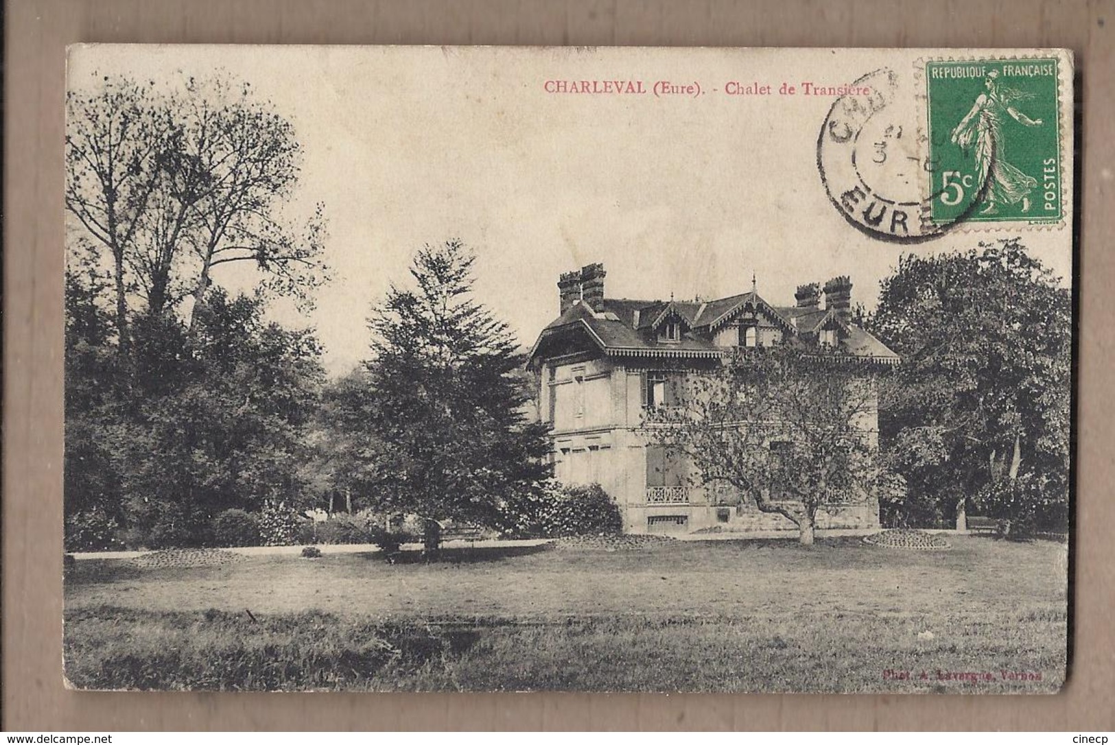 CPA 27 - CHARLEVAL - Chalet De Transière - TB PLAN EDIFICE Petit Château - Andere & Zonder Classificatie