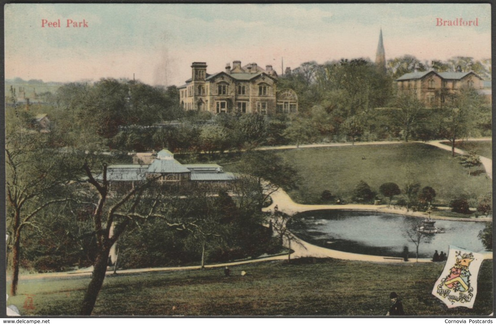 Peel Park, Bradford, Yorkshire, C.1905 - Milton Glazette Postcard - Bradford