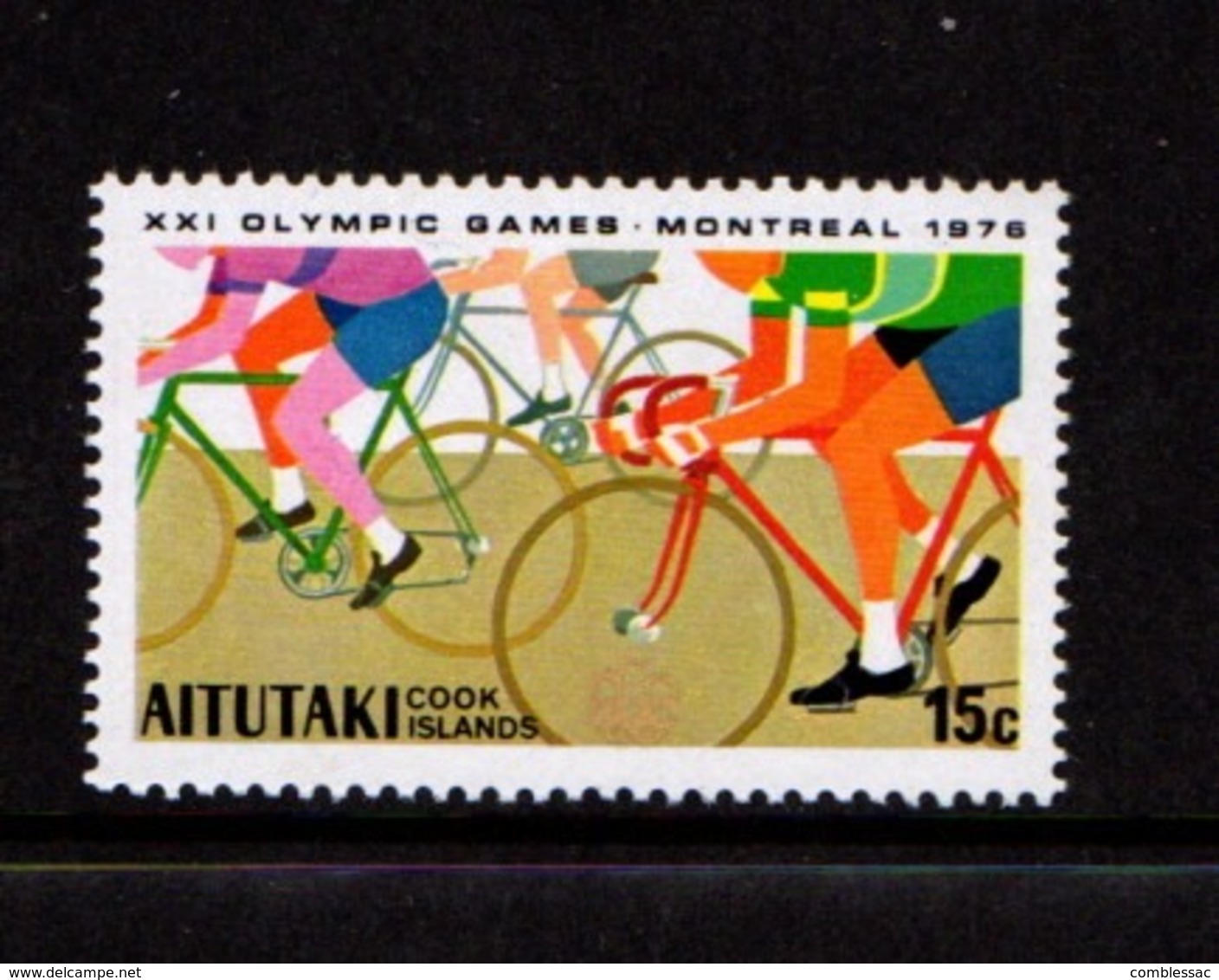 AITUTAKI    1976    Olympic  Games    15c  Cycling    MNH - Aitutaki