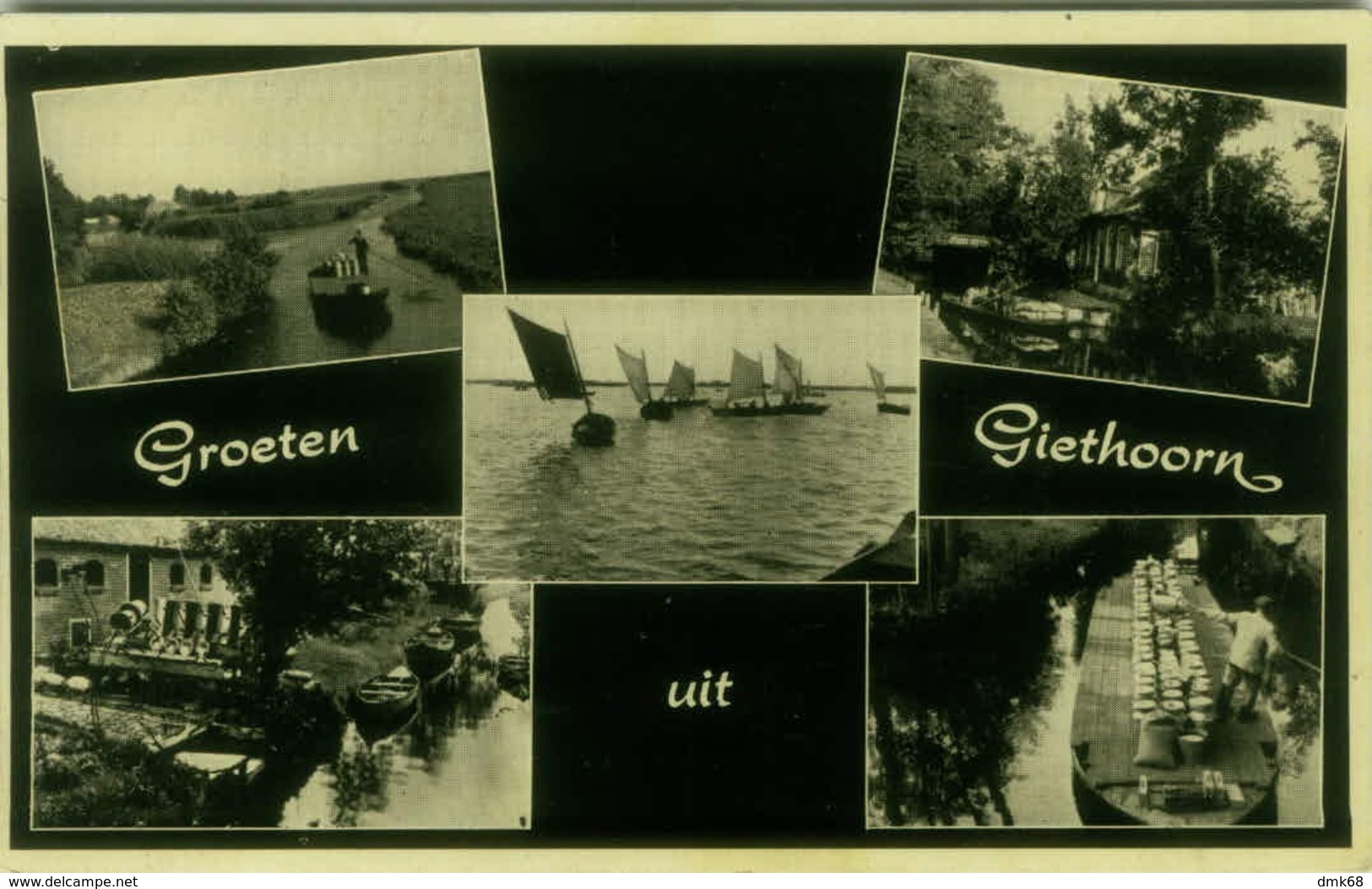 NETHERLANDS - GROETEN UIT GIETHOORN - EDIT L.U.S. STEENVIJK - 1950s (BG5675) - Giethoorn